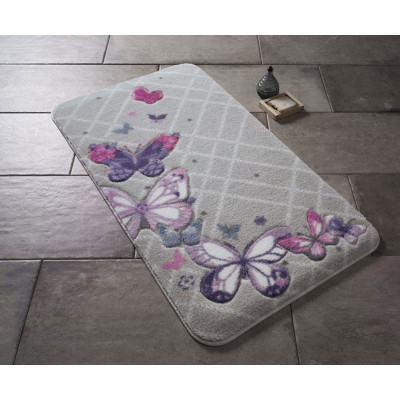 Коврик для ванной Butterfly Plaid Purple Confetti TM