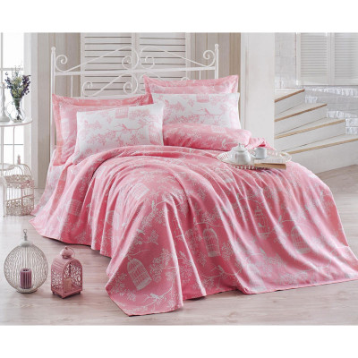 Постельное белье Пике Samyeli pembe розовое Eponj Home