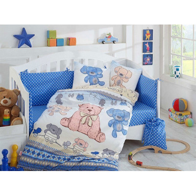 Детское постельное белье Tombik Голубое Hobby