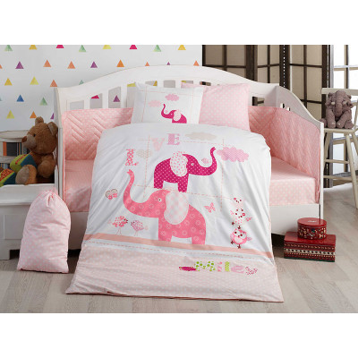 Детское постельное белье Pretty розовое Hobby