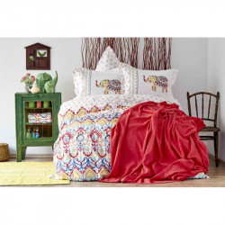 Набор постельное белье с покрывалом пике Marodisa Karaca Home