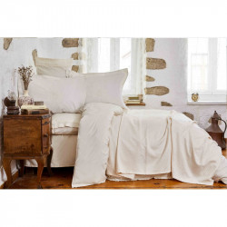 Набор постельное белье с пледом Julita bej Karaca Home
