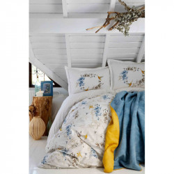 Набор постельное белье с покрывалом Pabla mavi Karaca Home