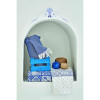Набор постельное белье с покрывалом + пике Positano mavi голубой  Karaca Home