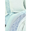 Набор постельное белье с покрывалом + пике Positano mavi голубой  Karaca Home