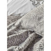 Набор постельное белье с покрывалом + плед Camilla antrasit серый Karaca Home