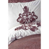 Набор постельное белье с покрывалом Diana bordo бордовый Karaca Home