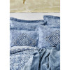 Набор постельное белье с покрывалом Lanika mavi голубой Karaca Home