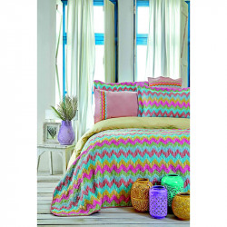 Набор постельное белье с покрывалом Mood Prime Zigzag Karaca Home