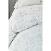 Набор постельное белье с покрывалом Quatre delux tiffany бирюзовый Karaca Home