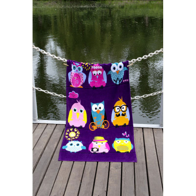 Полотенце пляжное Owls Family Велюр LOTUS