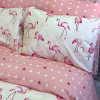 Постельное белье Фламинго розовые Бязь Люкс MERISET