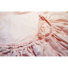 Однотонное постельное белье на резинке Бязь Светло-розовое SELENA