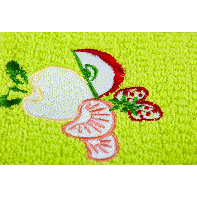 Полотенце кухонное вышивка Fruit зеленое LOTUS