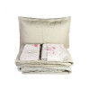 Набор постельное белье с покрывалом + плед Petra pembe розовый Karaca Home