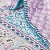 Набор постельное белье с пледом Adonita violet филетовый Karaca Home
