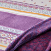 Набор постельное белье с пледом Faroy фиолетовый Karaca Home