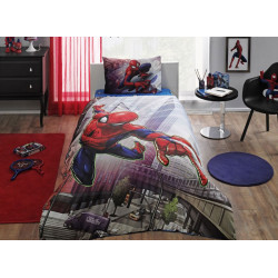 Постельное белье на резинке Spiderman Action Ранфорс ДИCНЕЙ TAC