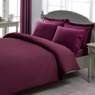 Постельное белье Stripe фиолетовый Premium Basic TAC