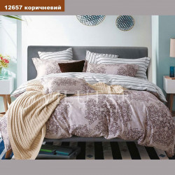 Комплект постельного белья 12657 Платинум коричневый ВИЛЮТА