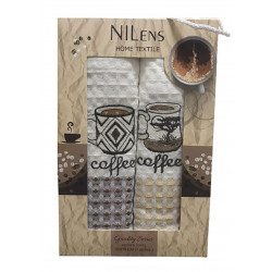 Набор кухонных полотенец Quality Series Coffee V01 NILTEKS